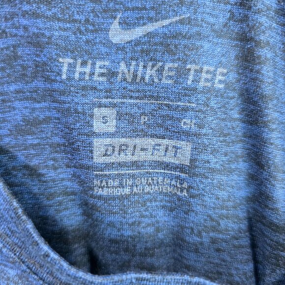 Mens Heather Blue The Nike Tee Shirt Dri Fit Short Sleeve 100% Polyester Size S - Picture 2 of 7